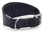 Ancol Luxury Padded Leather Gryehound Collar - Black 48cm image