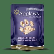 Applaws Chicken with Wild Rice in Broth 70g Pouch image