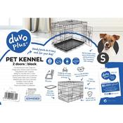 Duvo Dog Crate 2 Doors Plastic Tray S image