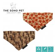 Ancol Maple leaf/woodland patterned bandana (2 per pack) image