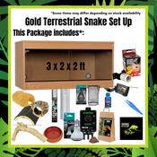 Gold Terrestrial Snake Setup image