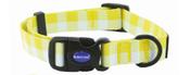 Ancol SoHo Yellow Plaid Dog Collar image
