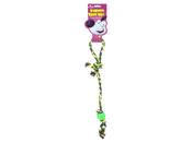 Cheeko Extra Long Rope Tug with ball (54cm) image