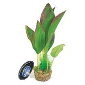 Betta Choice 8" Green Silk Plant W/ Sand Base image