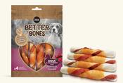 Zeus Better Bones Duck &amp; Cranberry Large Rolls (4) image