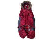 All for Paws 4 Legged Dog Coat - Red with Hood image