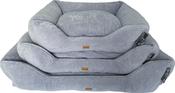 Hem&amp;Boo Grey Supersoft Fleece Rectangular Bed (Medium) image