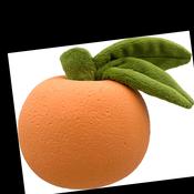 Orange Latex Plush Dog Toy image