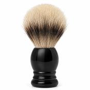 H.L. Thäter 4292/3 Silvertip Badger Shaving Brush Black Handle