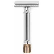 Merkur Progress 500 Safety Razor with Antique Brass Knob image