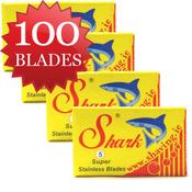 100 Shark Double Double Edge Blades