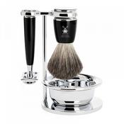 Muhle Rytmo 4 Piece Safety Razor Set Black