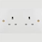 Double Socket Plate With Screw  