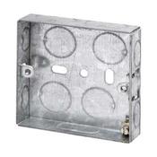 Single Flush Metal Socket Boxes 25mm   image