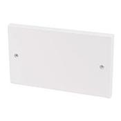 Double Socket Blank Plate With Screws  
