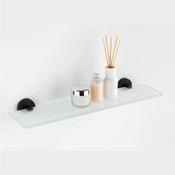 Wenko Bosio Black Glass Shelf   image