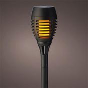 Solar Torch Set Of 4 Flame Effect Black image