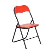 Folding Padded Chair Red