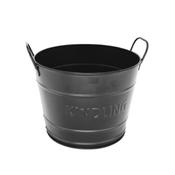 Black Stripped Kindling Holder