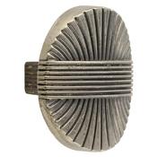 Reeded Pewter Knob 35mm  