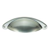 Traditional Shaker Cup Handle Satin Nickel  