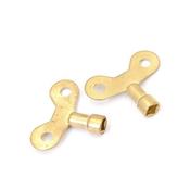 Radiator Keys - Old Brass Valve  (Pack of 2)