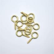 Small Brass Screw Eyes 27 x 3mm  image