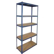 Super Heavy Duty Boltless Shelving  5 Shelf 220 X 120 X 450mm