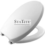 Bemis Buxton 2850CPT STA-TITE Heavy Duty Plastic Toilet Seat  
