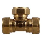 1" x 0.75" x 1" 318 Tee Coupling Compression Fitting image
