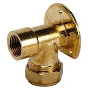 0.5" 321 Wall Plate Compression Fitting