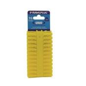 Rawlplug Universal Wall Plugs Yellow 5 x 24mm (Card of 96) 