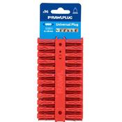 Rawlplug Universal Wall Plugs Red 6 x 28mm (Card of 96) 