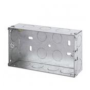 Double Flush Metal Socket Boxes 47mm  