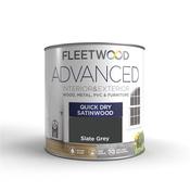 Fleetwood Advanced Quick Dry Satin Slate Grey 750ml image