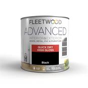 Fleetwood Advanced Quick Dry Gloss Black 2.5 Litre