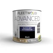 Fleetwood Advanced Quick Dry Satin Black 2.5 Litre