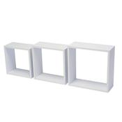 Duraline Triple Cube Shelves White  