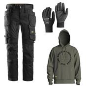 Snickers 6241 Or 6251 Trousers, 2010 Hoodie &amp; Gloves
