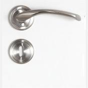Sonnato Trevi Satin Chrome Privacy Lever on Rose Lockset   image