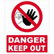 Safety Sign Danger Keep Out 400 X 488mm image