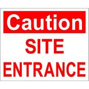 Safety Sign Site Entrance 400 X 488mm