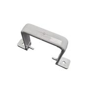 White 65mm Square Down Pipe Flush Bracket