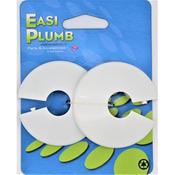 White Rosettes 0.75" (Pack Of 2)