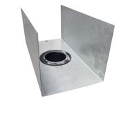6"  Galvd Box Gutter Outlet 3" Port  (nozzle) image