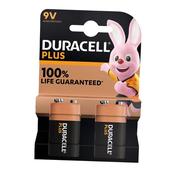 Duracell Plus Power 9v Batteries (twin Pack) image