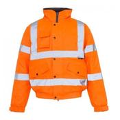 Hi Vis Bomber Jacket Orange Medium 