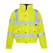 Hi Vis Bomber Jacket Yellow Small 