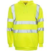 Hi-Vis Hooded Sweatshirt Small  image