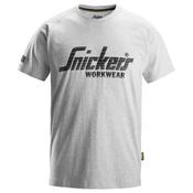 Snickers 2590 Logo Tee Shirt Grey Small image